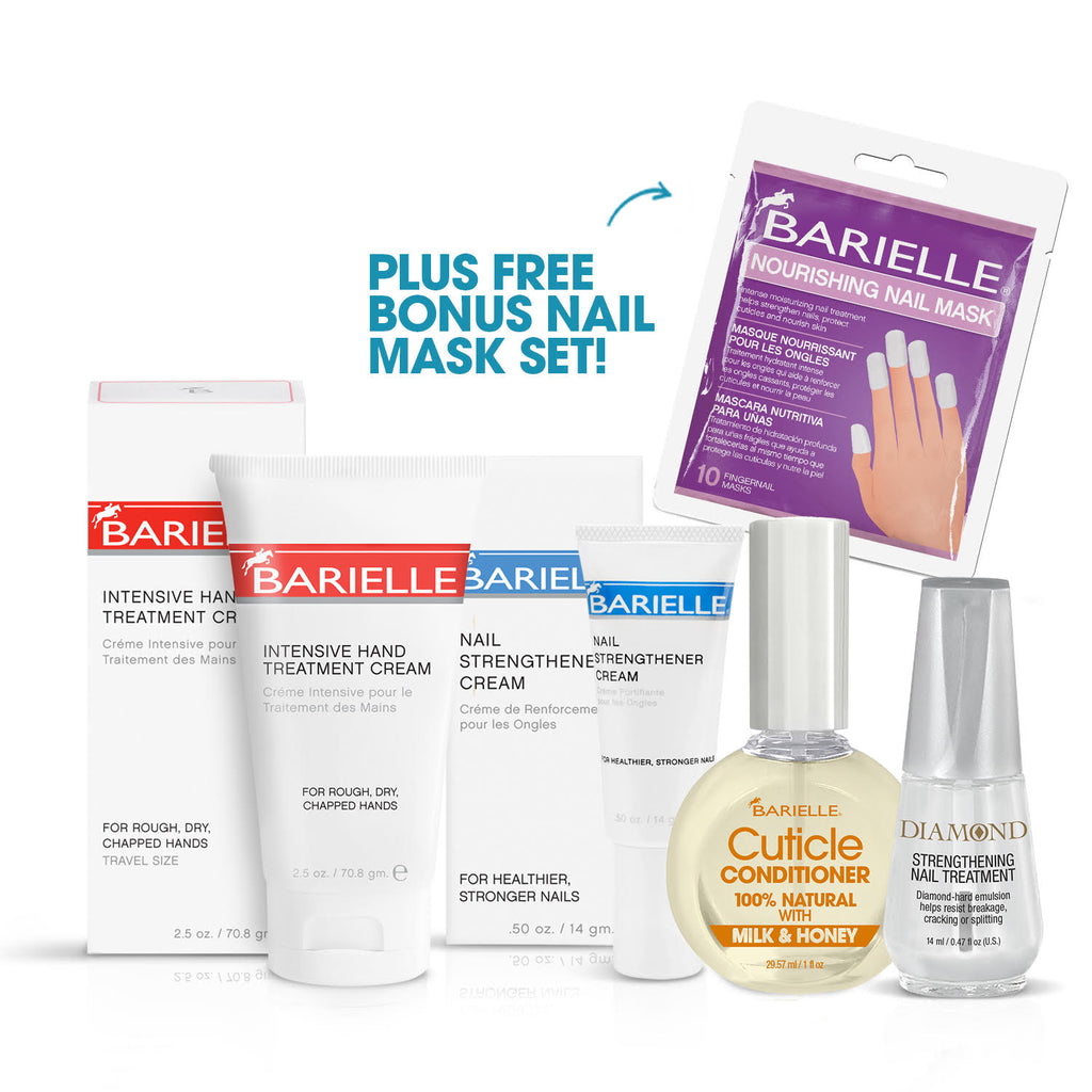 Barielle Home Run for Nail Care 4-PC Nail Treatment Collection with Free Nail Masks