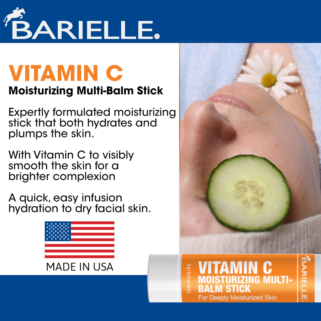 Barielle Vitamin C Moisturizing Balm Stick for Deeply Moisturized Skin (4-PACK)