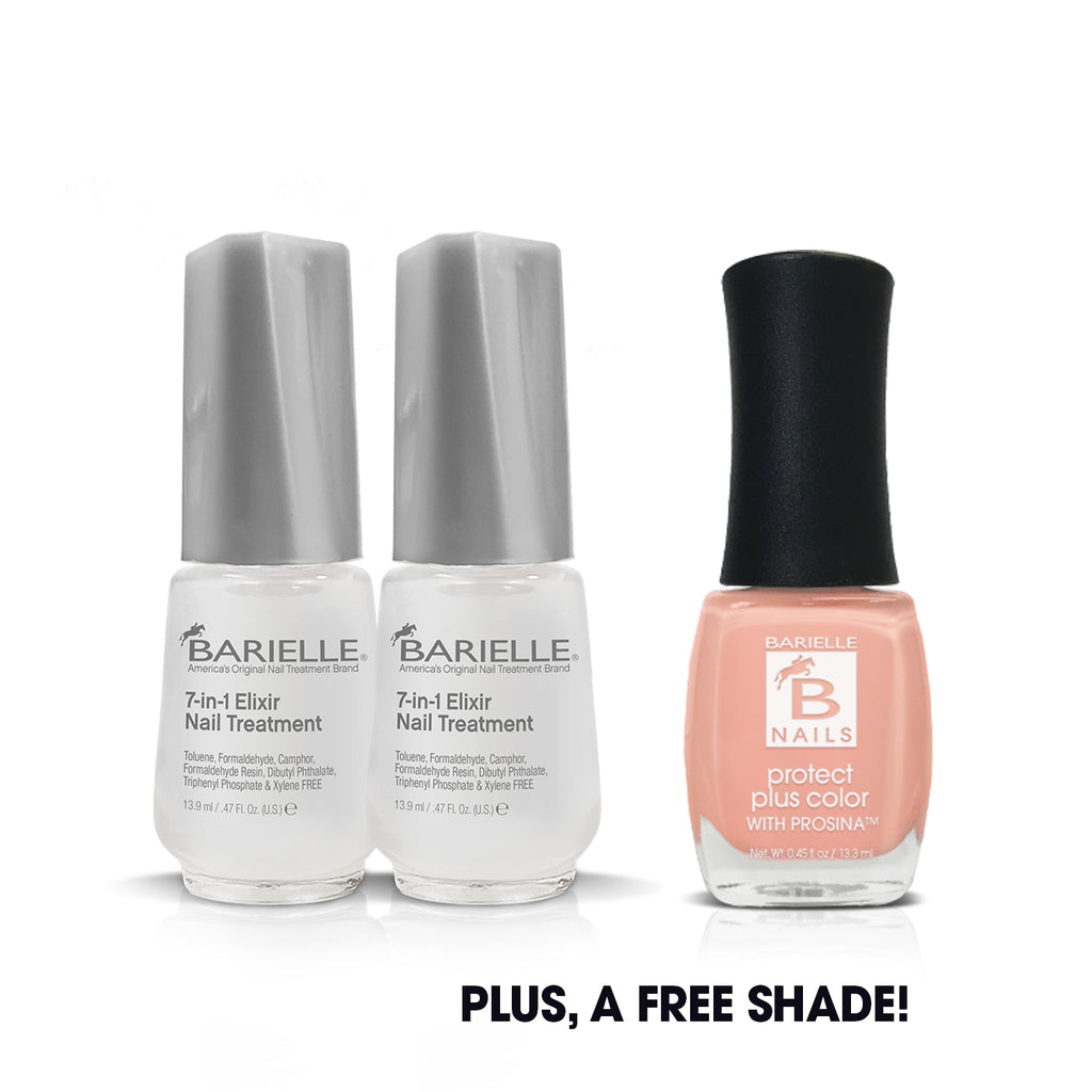 Barielle 7-in-1 Elixir Nail Treatment (2-PACK) with free Nail Polish