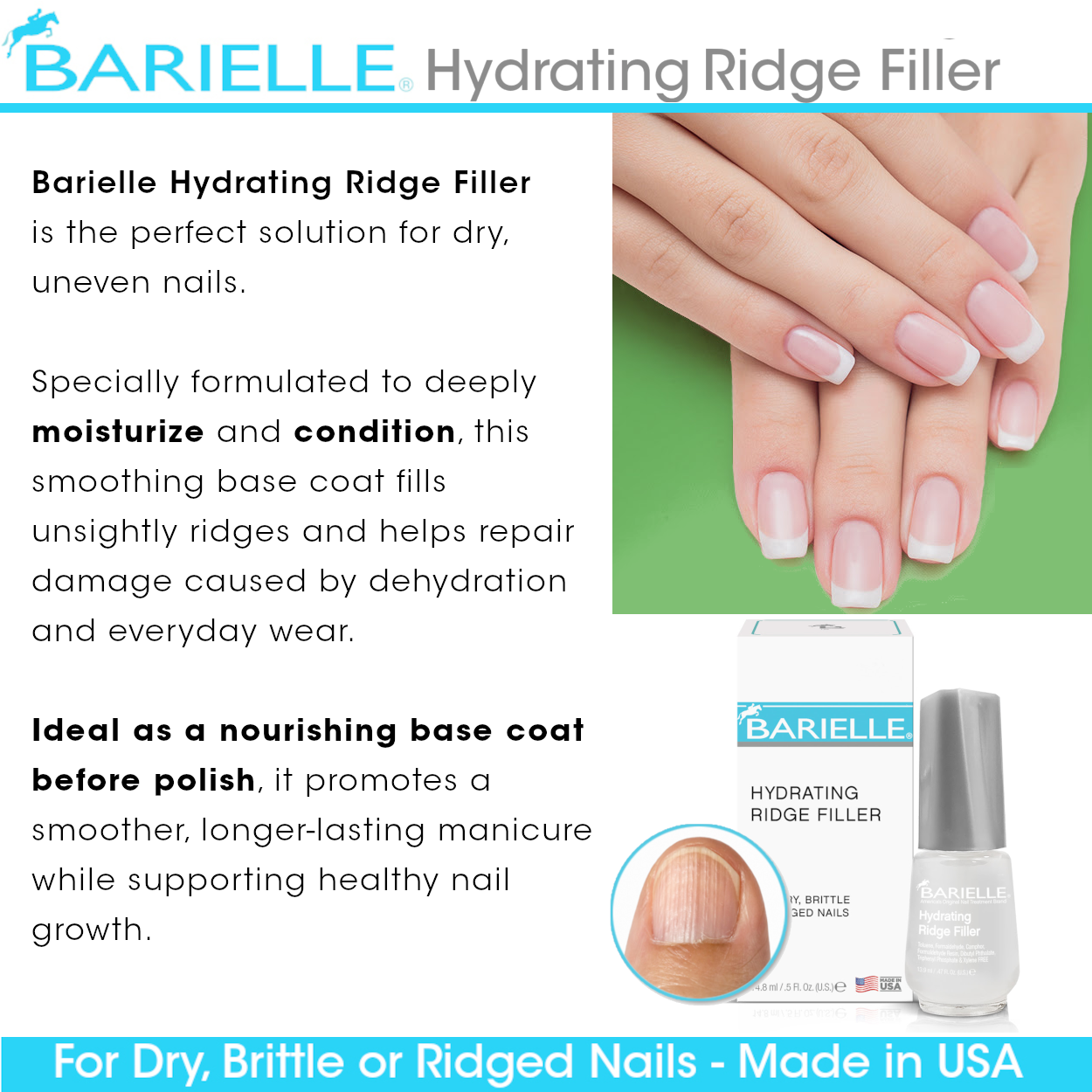 Barielle Hydrating Ridge Filler Base Coat .5 oz.