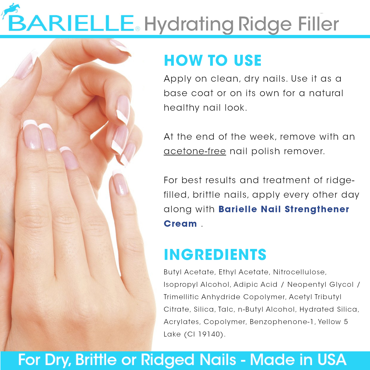 Barielle Hydrating Ridge Filler Base Coat .5 oz.