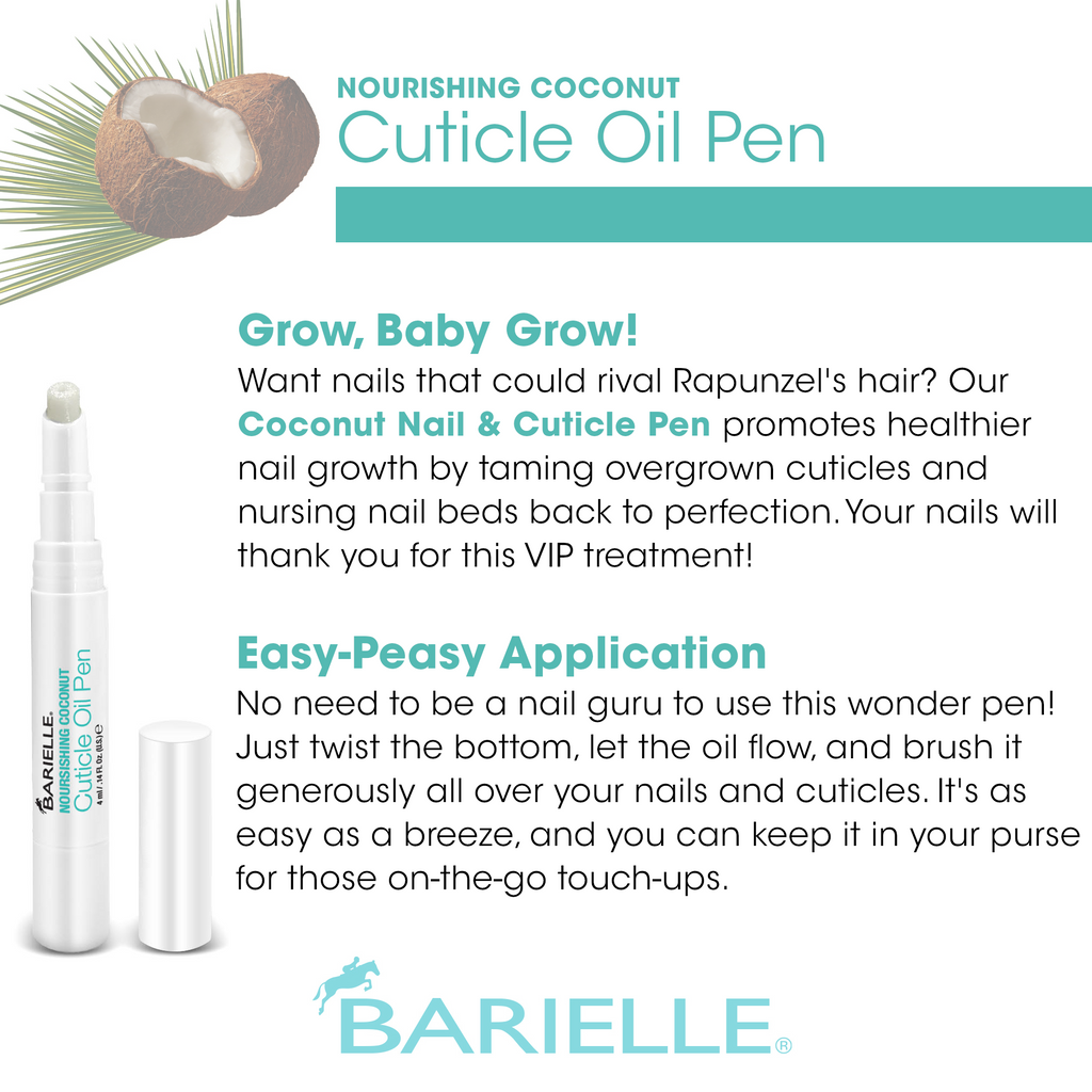 Barielle Nourishing Coconut Cuticle Oil Pen .14 oz. (2PACK) Barielle