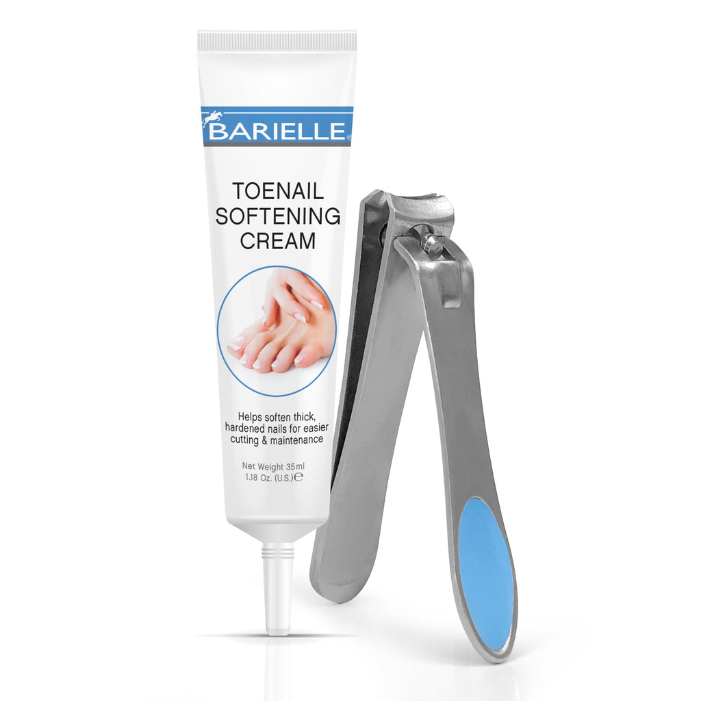 Barielle Toenail Softening Cream 1.18 oz 2-PC SET with Barielle Nail Clippers