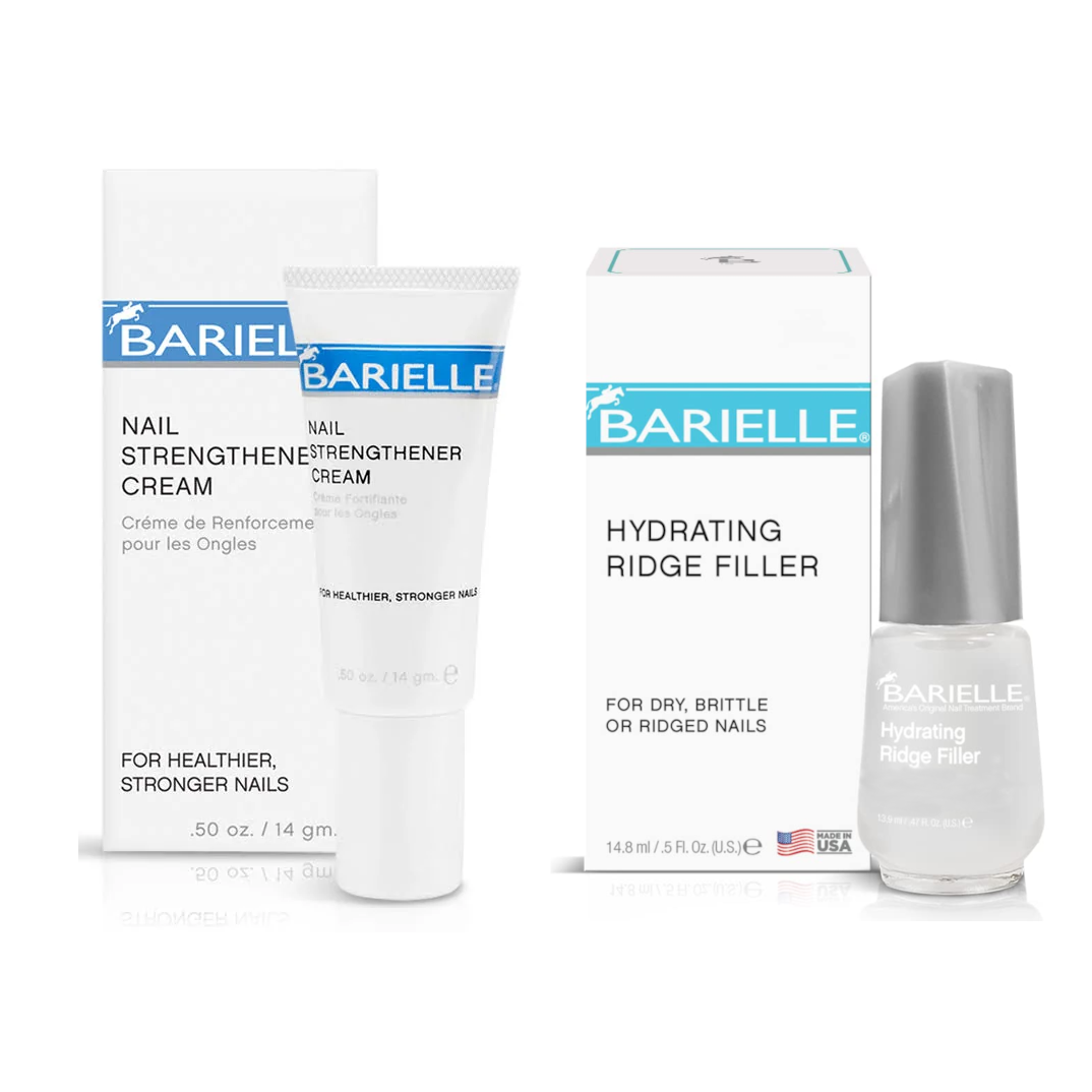 Barielle Nail Strengthener .5oz (Travel Size) & Hydrating Ridge Filler