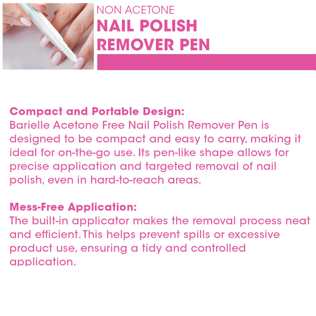 Barielle Acetone Free Nail Polish Remover Pen .14 oz.