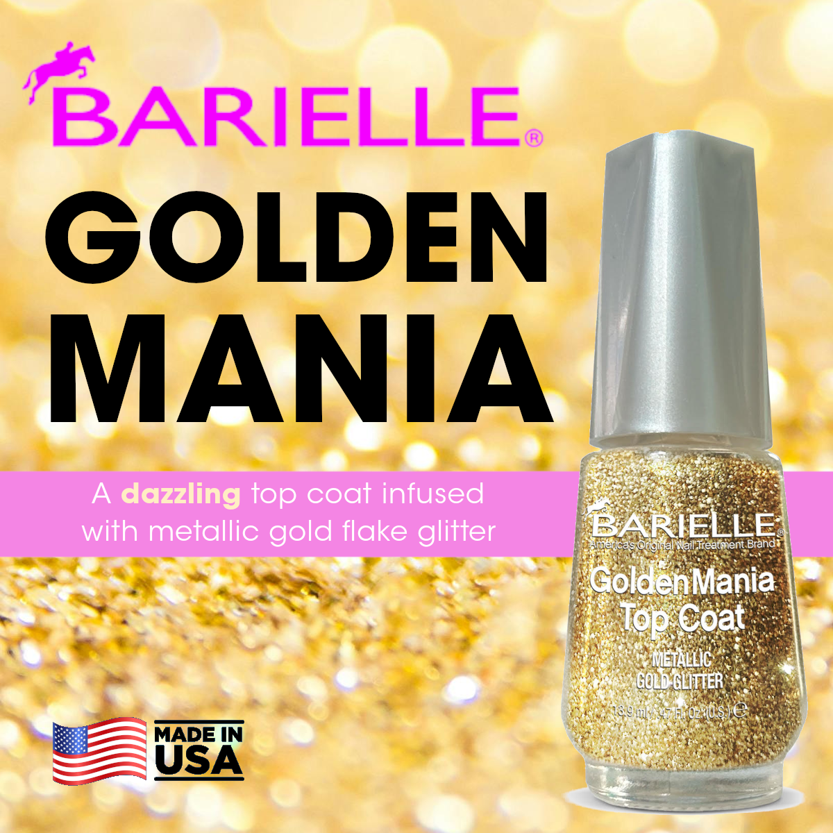 Barielle GoldenMania Top Coat .47 oz.