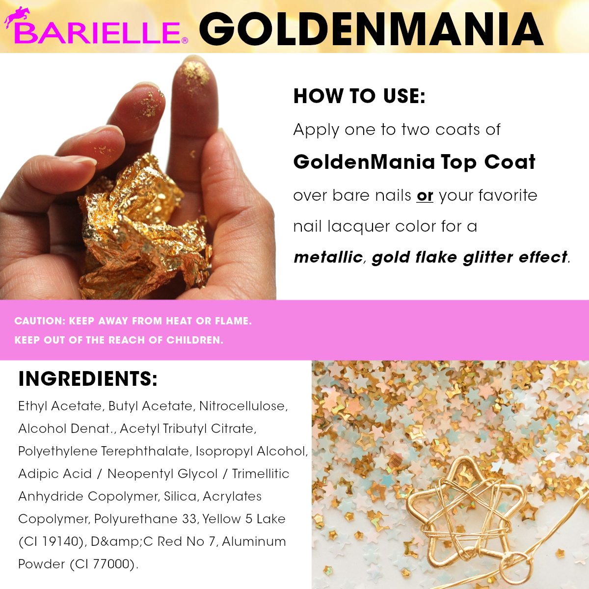 Barielle GoldenMania Top Coat .47 oz.