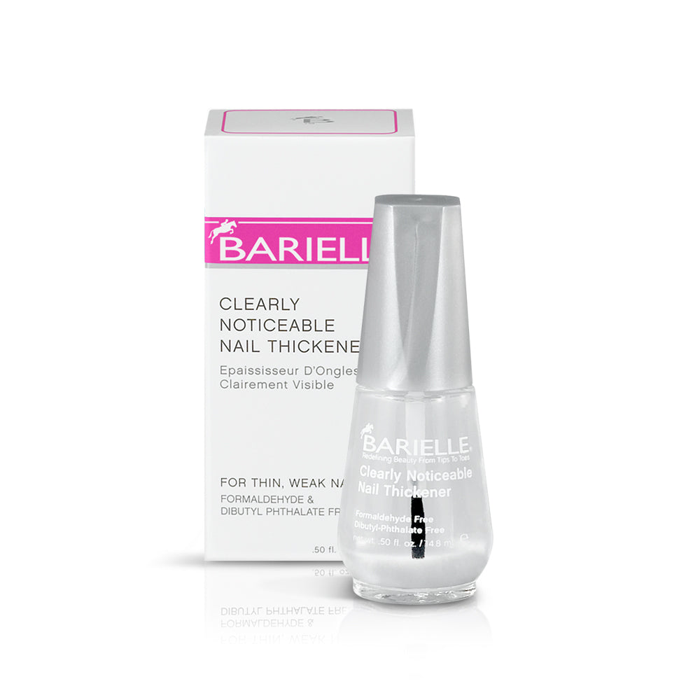 Barielle Clearly Noticeable Nail Thickener is an effective nail treatment to build stronger, thicker nails. Nail are instantly thickened by up to 50% after one use.