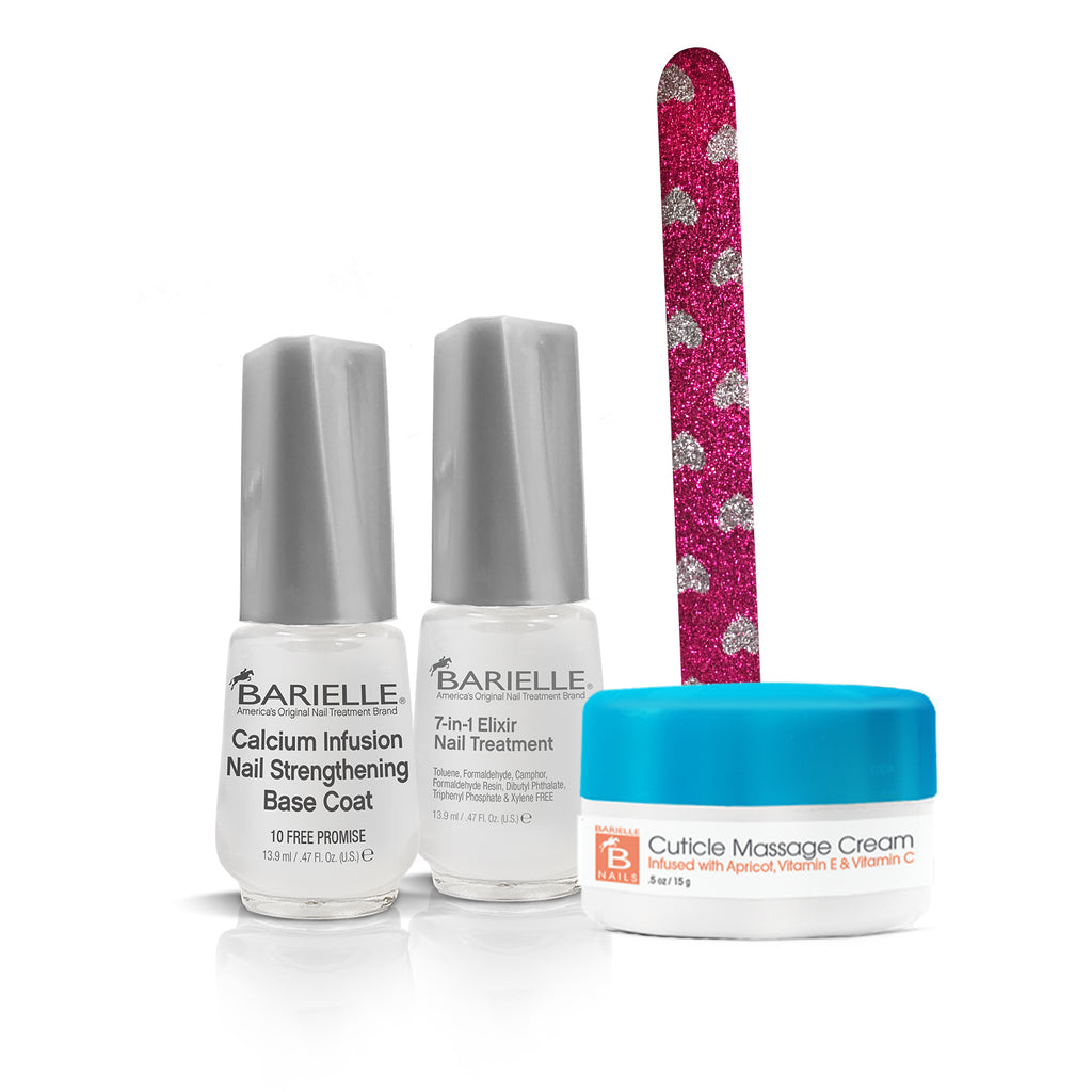 Barielle Nail Gifts that Keep on Giving Set 3-PC Set with Glitter Nail File - Barielle - America's Original Nail Treatment Brand