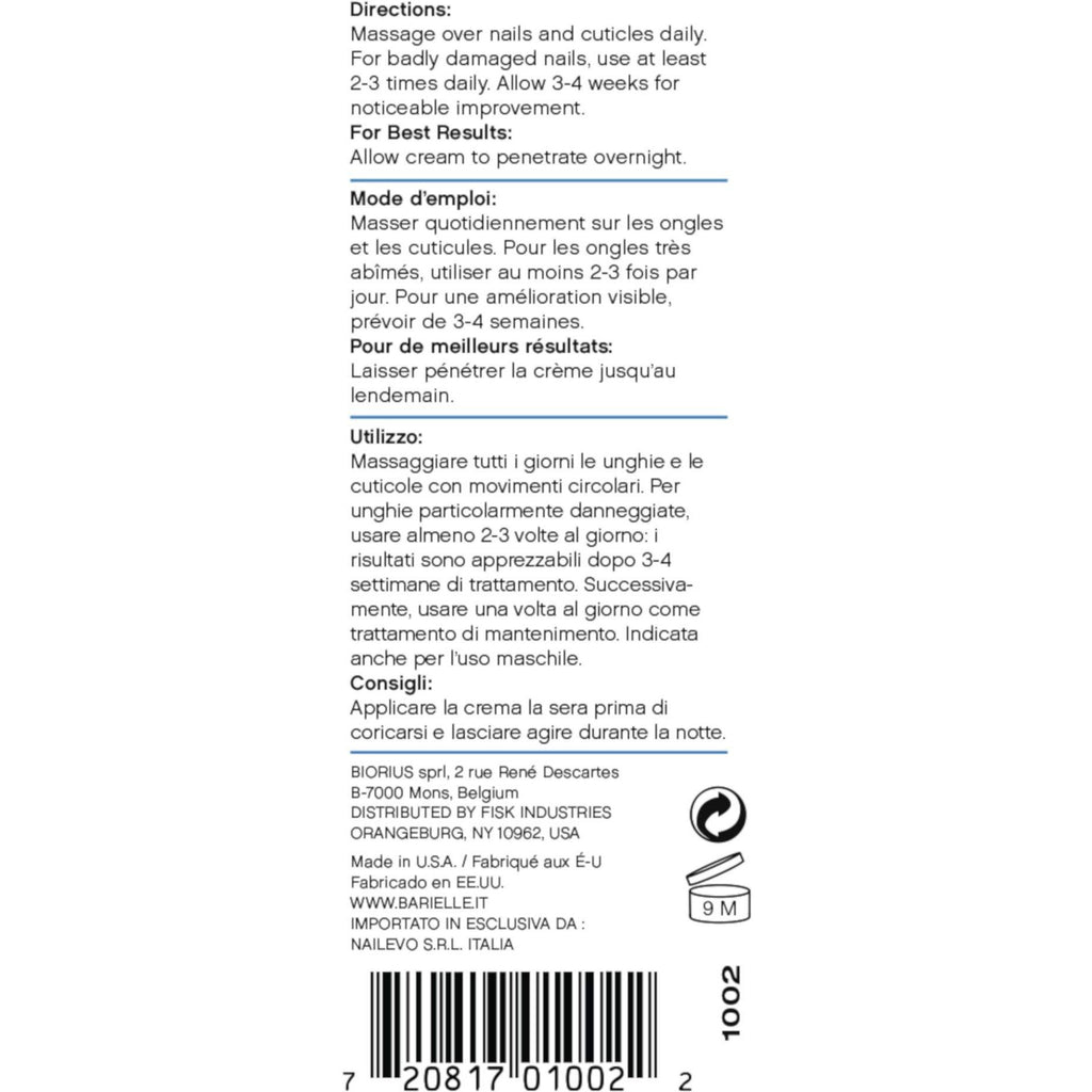 Barielle Nail Strengthener Cream .5 oz.  (Pack of 2) - Barielle - America's Original Nail Treatment Brand