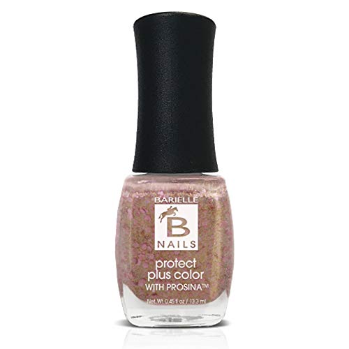 Golden Halo (A Gold With Pink Glitter) - Protect+ Nail Color w/ Prosina - Barielle - America's Original Nail Treatment Brand