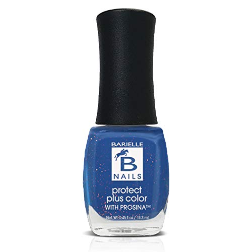 Falling Star (A Marine Blue w/ Gold Glitter) - Protect+ Nail Color w/ Prosina