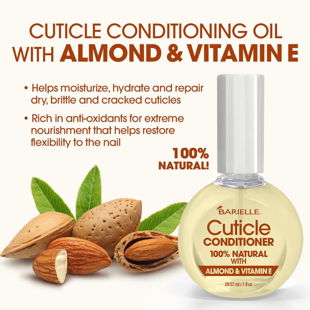 Barielle 100% Natural Cuticle Conditioner with Almond & Vitamin E 1 oz.