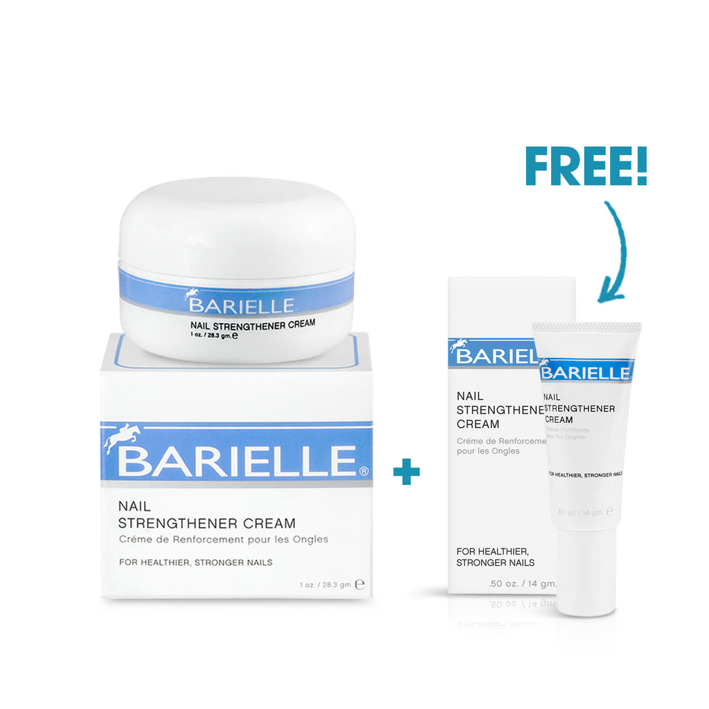 Barielle Nail Strengthener Cream 1 oz. with Bonus .5oz. Travel Size