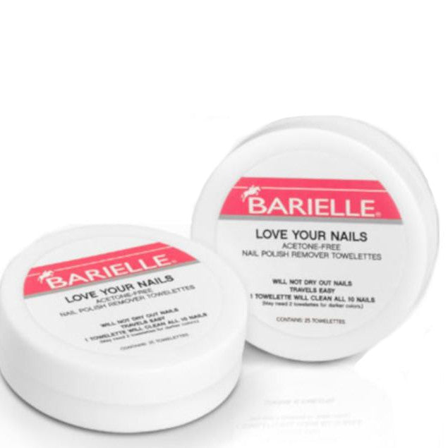 Barielle Love Your Nails - Acetone Free Nail Polish Remover Towelettes 25-Count (2-PACK)