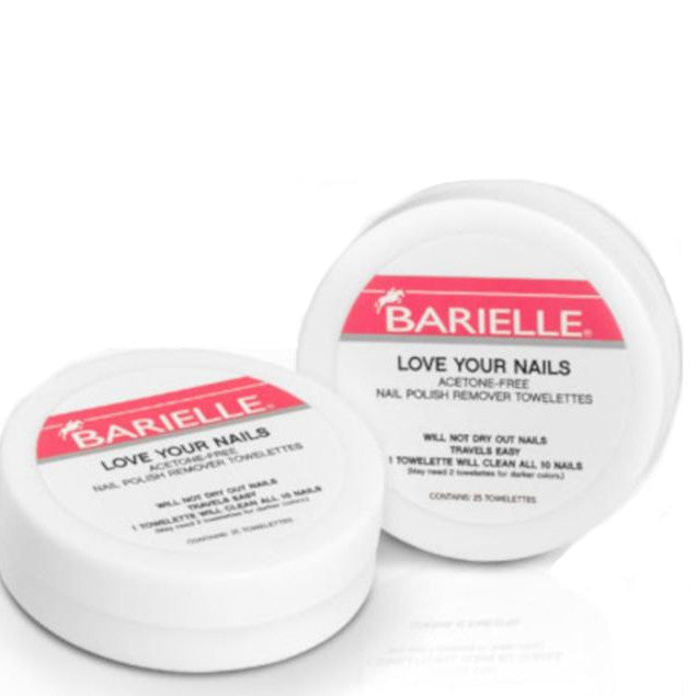 Barielle Love Your Nails - Acetone Free Nail Polish Remover Towelettes 25-Count (2-PACK) - Barielle - America's Original Nail Treatment Brand