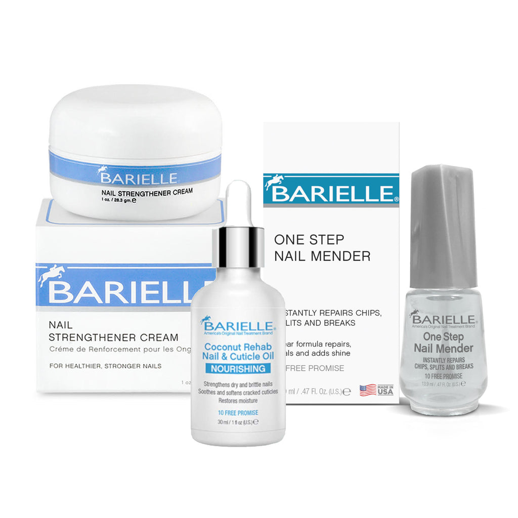 Barielle One Step Nail Mender - Nail & Cuticle Repair & Treatment Collection 3-PC Set