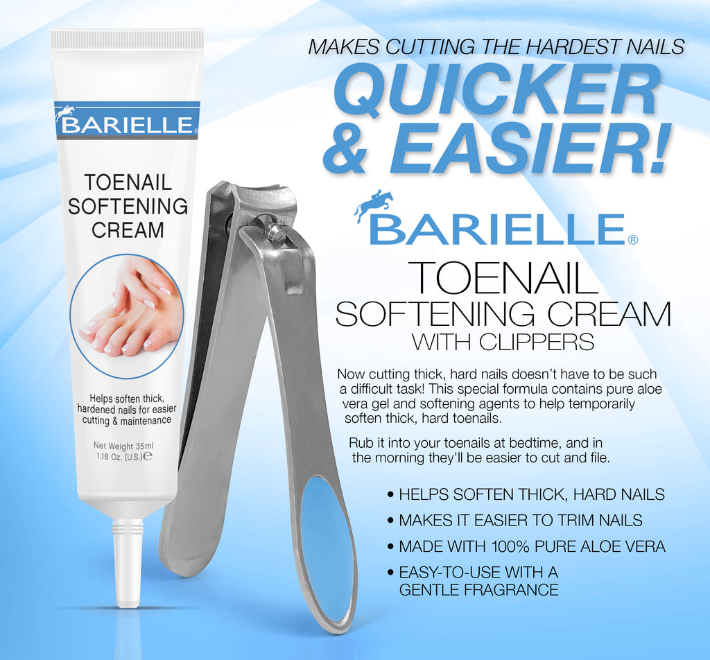 Barielle Toenail Softening Cream 1.18 oz with Barille Nail Clippers