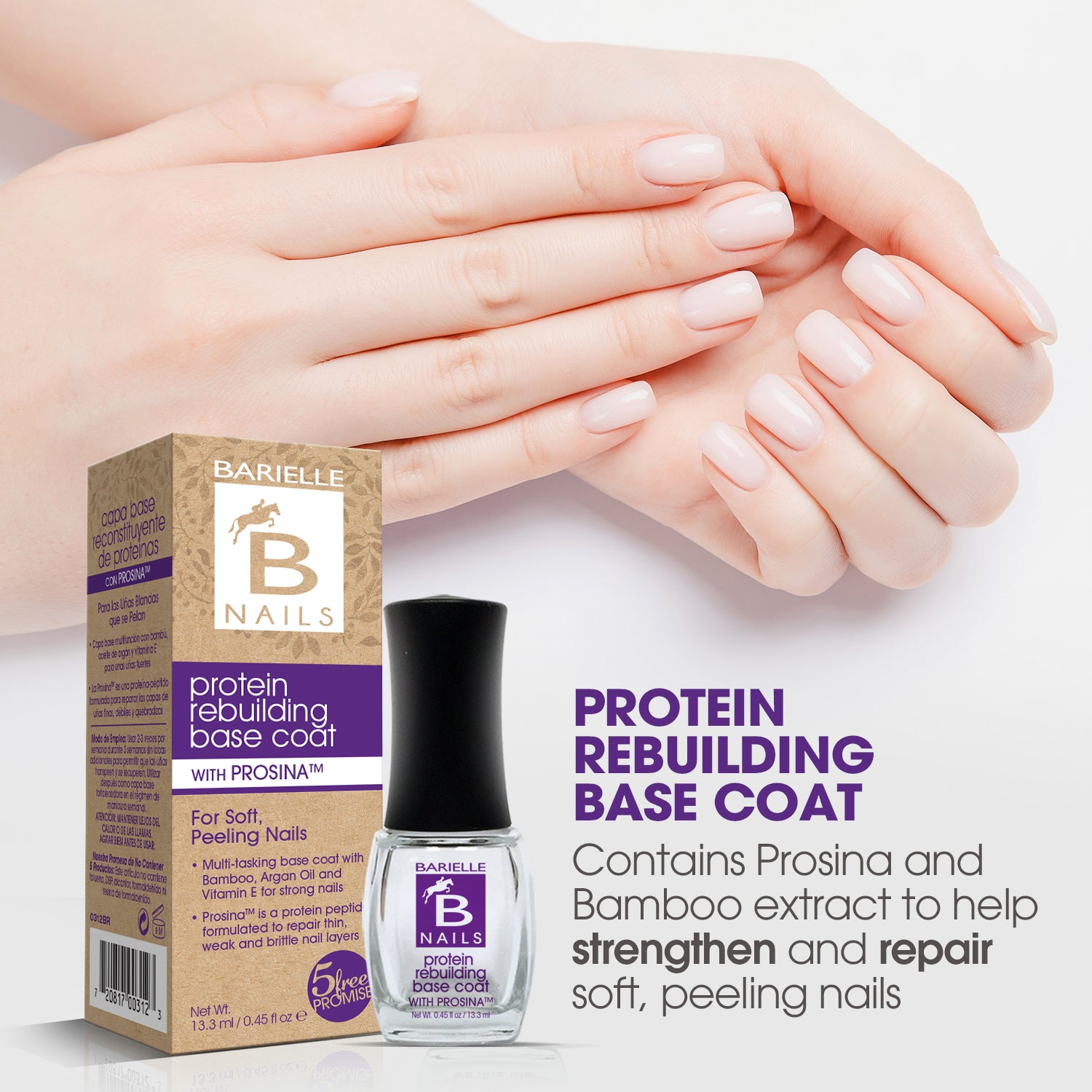 Barielle Protein Rebuilding Base Coat w/Prosina .45 oz.