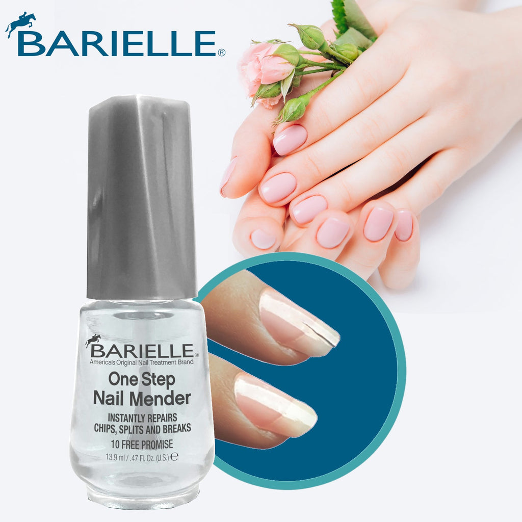 Barielle One Step Nail Mender with Barielle Nail Strengthener 1oz - 2-PC Nail Repair & Treatment Set