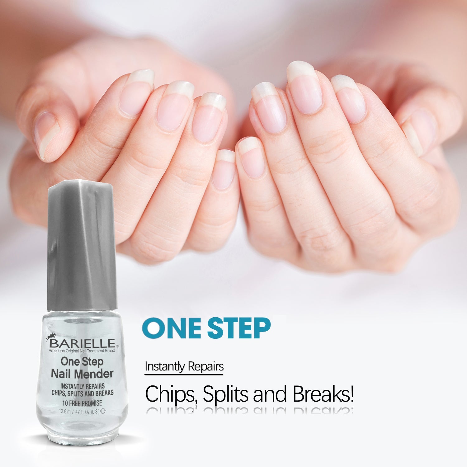 Barielle One Step Nail Mender with Barielle Nail Strengthener 1oz - 2-PC Nail Repair & Treatment Set