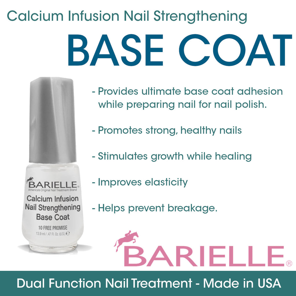 Barielle Calcium Infusion Nail Strengthening Base Coat .47 oz.– Barielle -  America's Original Nail Treatment Brand