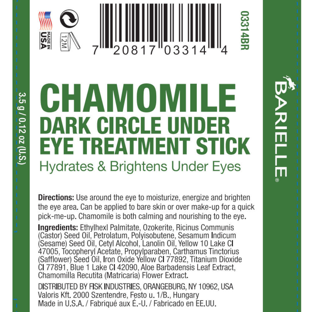 Barielle Chamomile Dark Circle Under Eye Treatment Stick - Hydrates & Brightens Under Eyes