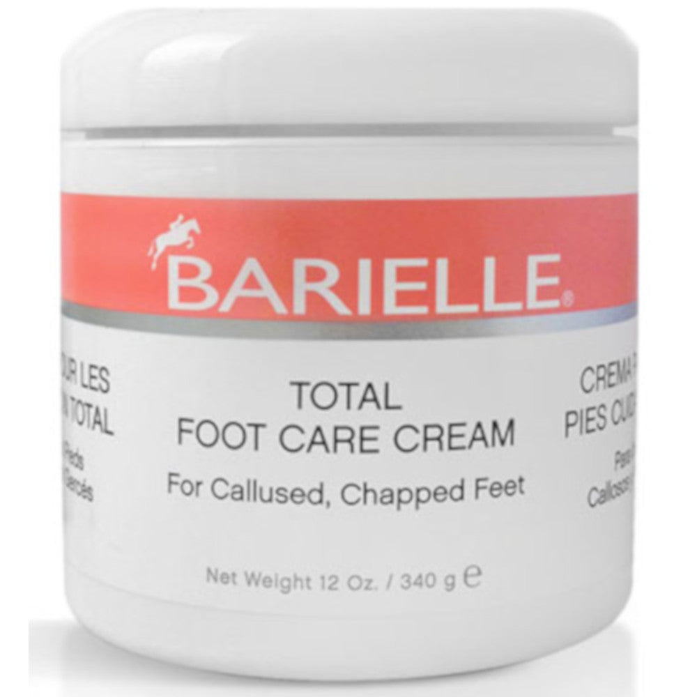 Barielle Total Foot Care Cream with Barielle Pedicure Foot Rasp File Callus Remover, Double Sided 10.7" X 1.7" with 10 Refill Grits