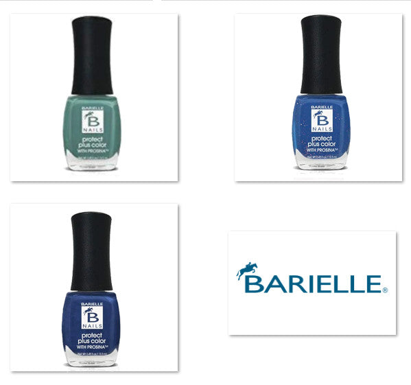 Barielle Protect Plus Nail Polish - Brilliant Blue 6-PC Collection: 6 Assorted Blue Nail Color Shades - Barielle - America's Original Nail Treatment Brand