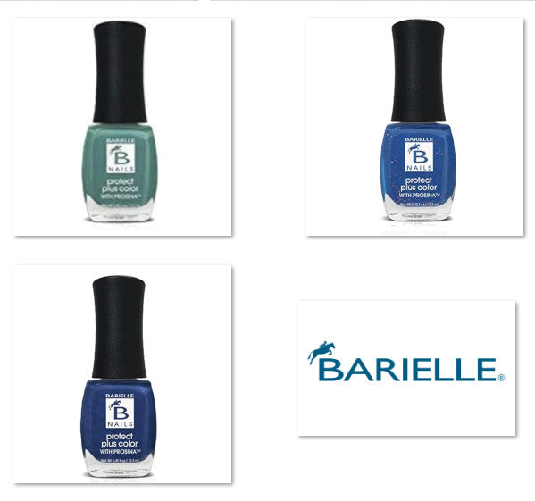 Barielle Protect Plus Nail Polish - Brilliant Blue 6-PC Collection: 6 Assorted Blue Nail Color Shades