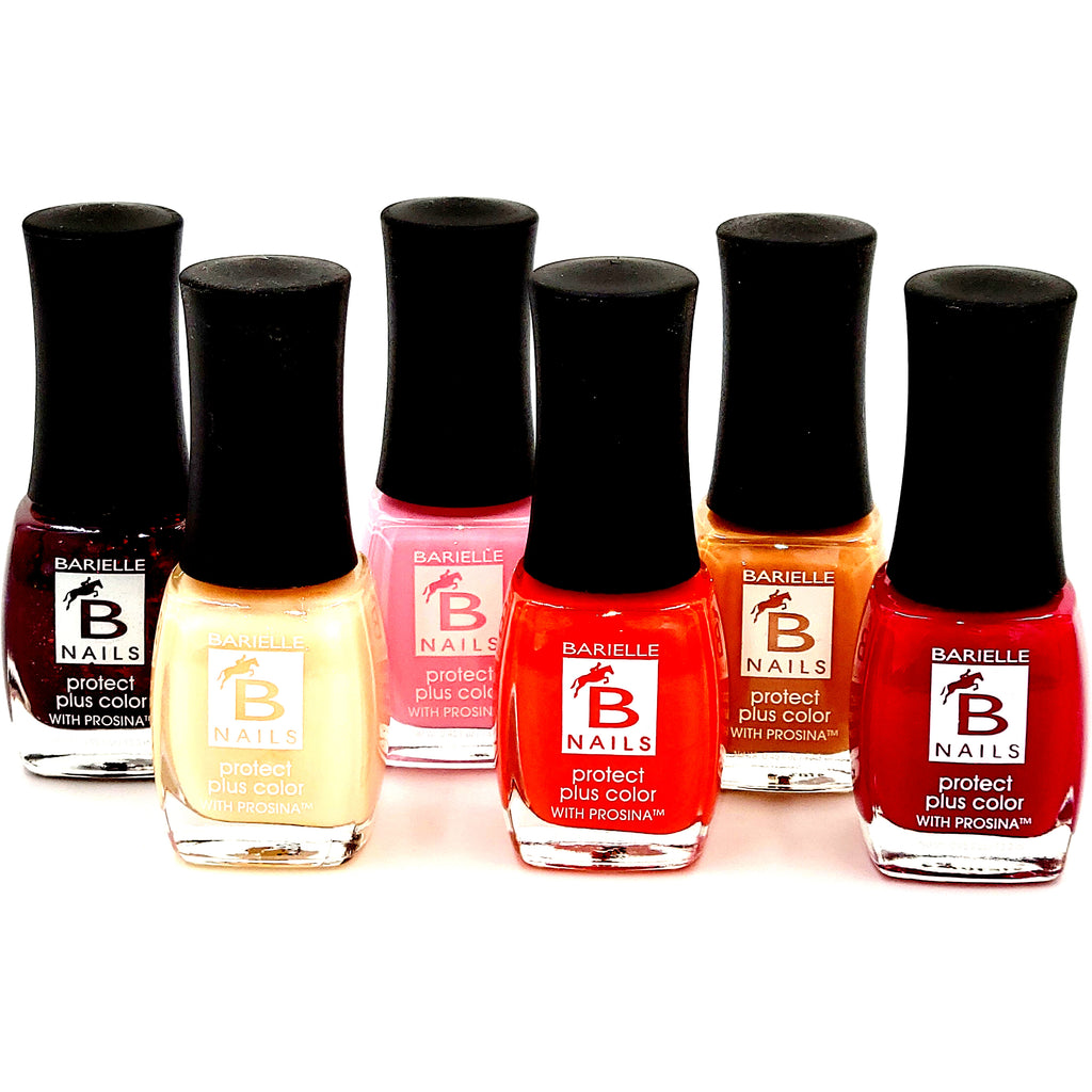 Barielle 6-PC Painters Pallet Protect+ Nail Polish Set- Reds, Pinks and Nude Nail Colors