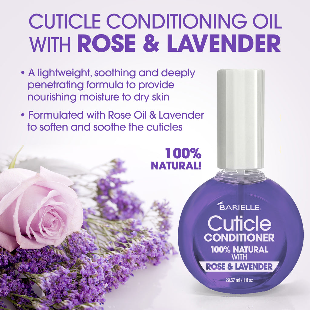 Barielle 100% Natural Cuticle Conditioner with Rose & Lavender 1 oz. - Barielle - America's Original Nail Treatment Brand