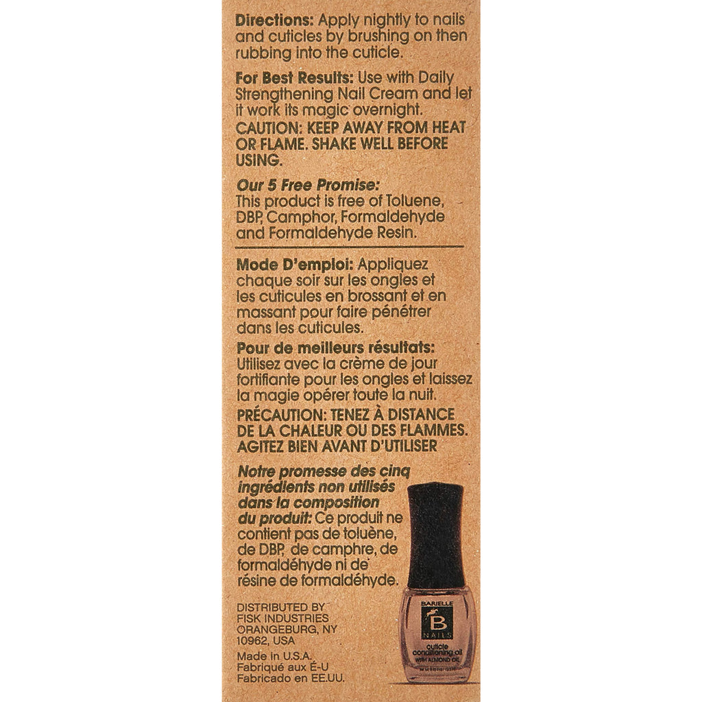 Barielle Cuticle Conditioning Oil w/Almond Oil .45 oz.